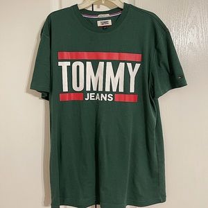 Mens Green T Shirt Tommy Hilfiger